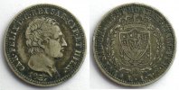 Monnaies du monde 1 Lire Italie Royaume de Sardaigne 1 Lire Charles-Félix (1821-1831) 1827 L aigle (Turin/Torino) TB+ -