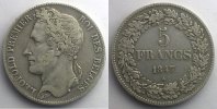 Monnaies du monde 5 Francs Belgique Léopold I (1831-1865) 5 Francs 1847 TTB -