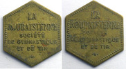 Monnaies et jetons de nécessité ROUBAIX (59) La Roubaisienne Société de Gymnastique et de Tir Lt,6 21 mm TB+/TTB -