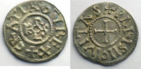 Monnaies carolingiennes Denier Charles II le Chauve (840-877) Paris Denier TTB+ -