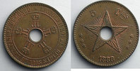 Monnaies du monde 5 Cent Zaïre Etat Indépendant du Congo (1885-1908) 5 Cent. 1888/7 SUP/FDC -