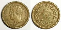 Monnaies de Monaco Honoré V (1819-1841) G.105 Un Décime 1838 MC TTB+ -