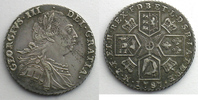 Monnaies du monde Shilling Grande-Bretagne Georges III (1760-1820) Shilling 1787 TTB+ -