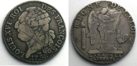 Monnaies de la révolution française 3 Livres G.43 Demi-Ecu de 3 Livres François 1793 A (Paris) 1er sem. TB+ -