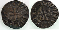 Monnaies royales françaises Double Tournois Philippe IV (1285-1314) Duplessy 229 Double Tournois croix cantonnée d'un lis TTB -