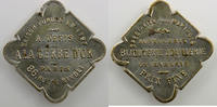 Monnaies et jetons de nécessité Jeton PARIS (75) Gerbe d'Or (A la) Jeton publicitaire carré coins arrondis en laiton nickelé 22mm SUP/FDC -