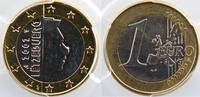 Monnaies fautées Luxembourg 1 2002 fautée PCGS-MS65 FDC -