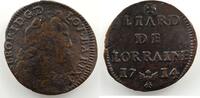 Monnaies lorraines Liard Duché de Lorraine Léopold I (1690-1729) Liard 1714 TB+/TTB -