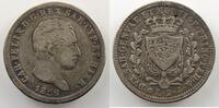 Monnaies du monde 2 Lire Italie Royaume de Sardaigne 2 Lire Charles-Félix (1821-1831) 1826 P ancre (Gênes/Genova) TB/TB+ -
