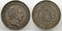 Monnaies du monde 5 Lire Italie Royaume de Sardaigne 5 Lire Charles-Félix (1821-1831) 1829 P ancre (Gênes/Genova) TB+/TTB -