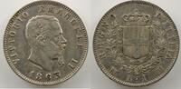 Monnaies du monde 1 Lira Italie Vittorio Emanuele II (1861-1878) 1 Lira 1863 M BN (Milan/Milano) TTB -