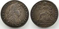 Monnaies lorraines Jeton rond en argent Duché de Lorraine Charles IV en éxil (1634-1661) Jeton rond en argent 28,5mm Louis XIV 1661 TTB -