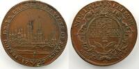 Monnaies lorraines Jeton rond en cuivre Jetons des villes de Lorraine Chambre de ville de Nancy Jeton rond en cuivre 1729 TTB -