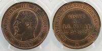 Monnaies françaises 1793-1959 10 Cent 10 Centimes G.249 Module de Lille 1853 bronze PCGS-MS63RB SUP/FDC -