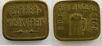 Monnaies et jetons de nécessité d'Alsace-Moselle BARR (67) Barrer - Musikverein Gut Für Ein Glass Bier Lt, Rect 4a 22x19 mm TTB -