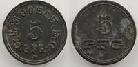 Monnaies et jetons de nécessité d'Alsace-Moselle 5 Pf MOOSCH (68) C.-V., Moosch. E.G. 5 Pf Zn,R 19,5 mm TB+/TTB -