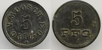 Monnaies et jetons de nécessité d'Alsace-Moselle 5 Pf MOOSCH (68) C.-V., Moosch. E.G. 5 Pf Zn,R 19,5 mm TB+/TTB -