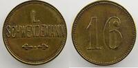 Monnaies et jetons de nécessité d'Alsace-Moselle MULHAUSEN (Mulhouse) (68) L.Schwendemann 16 (Pf) Lt, R 22,5mm TTB -