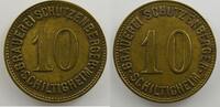 Monnaies et jetons de nécessité d'Alsace-Moselle SCHILTIGHEIM (67) Brauerei Schützenberger 10 (Pf) Lt, R 22 mm TTB -