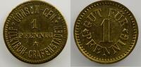 Monnaies et jetons de nécessité d'Alsace-Moselle 1 Pf ILLKIRCH-GRAFFENSTADEN (67) Consum-Genossenschaft 1 Pf Lt, R 15mm SUP/FDC -