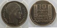 Monnaies françaises 1793-1959 10 Franken 10 Francs G.810 Turin cupro-nickel grosse tête 1945 Essai rameaux longs PCGS-SP66 FDC -