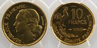 Monnaies françaises 1793-1959 10 Franken 10 Francs G.812 Guiraud 1952 Piéfort Essai PCGS-SP66 FDC -