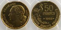 Monnaies françaises 1793-1959 50 Francs 50 Francs G.880 type Guiraud 1952 Piéfort Essai PCGS-SP65 FDC -