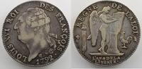 Monnaies de la révolution française 6 Livres G.55 Ecu de 6 Livres François 1792 I (Limoges) 1er sem. TB+/TTB -