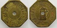 Monnaies et jetons de nécessité d'Alsace-Moselle LINGOLSHEIM (67) Adler & Oppenheimer A.G. Gut Für Ein Glas Bier Lt, 8 24 mm (Percé) TTB -