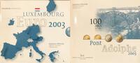 Monnaies luxembourgeoises 1 cent Henri (2000- ) Coffrets Coffret de 8 pièces 1 cent à 2 2003 Brillant Universel -
