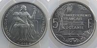 Monnaies des colonies françaises 5 Francs Polynésie française Océanie française Lec.23 5 Francs 1952 Essai PCGS-SP66 SUP/FDC -