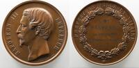 Jetons & Médailles Numismatique de l'Agriculture Horticulture CAQUE Médaille en cuivre NAPOLEON III Préfecture d'Ille-et-Vilaine FDC -