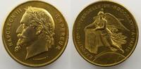 Jetons & Médailles Numismatique des Expositions Universelles Paris 1867 PONSCARME Napoléon III médaille en étain doré SUP/FDC -