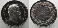 Jetons & Médailles Numismatique du Sport et des Loisirs Tir à l'Arc BARRE Médaille en argent Napoléon III Tir à l'Arc d'Abbécourt 1867 SUP -