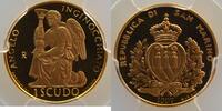 Monnaies du monde Scudo Saint-Marin Scudo 1997 R (Rome) Ange de Michel-Ange PCGS-PR69DCAM Belle Epreuve/Proof -