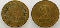 Monnaies et jetons de nécessité d'Alsace-Moselle SCHILTIGHEIM (67) Conservenfabrik 2 (pf) Laiton 24,5 mm TTB -