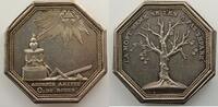 Jetons & Médailles jeton Numismatique de la Franc-Maçonnerie Rouen L'Ardente Amitié jeton octogonal en argent 33mm TTB+ -