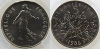 Monnaies françaises 1959-2001 5 Francs 5 Francs G.771 Semeuse nickel 1986 PCGS-MS67 FDC -