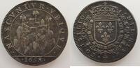 Monnaies lorraines Jeton rond en argent Jetons des villes de Lorraine Montmédy Jeton rond en argent 1658 TTB -
