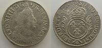 Monnaies royales françaises Demi-Ecu Louis XIV (1643-1715) G.185 Demi-Ecu aux Palmes 1694 AA réf. (Metz) TTB -