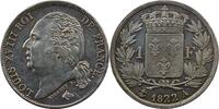Monnaies françaises 1793-1959 1 Franc 1 Franc G.449 Louis XVIII 1822 A (Paris) SUP -
