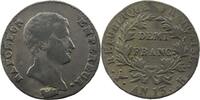 Monnaies françaises 1793-1959 1/2 Franc 1/2 Franc G.395 Napoléon Empereur An 13 K (Bordeaux) B/TB -