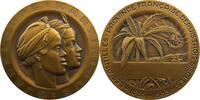 Monnaies des colonies françaises bronze Guadeloupe Jetons et Médailles Médaille en bronze Guadeloupe - Martinique 1635-1935 SUP -