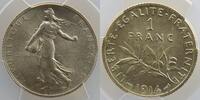 Monnaies françaises 1793-1959 1 Franc 1 Franc G.467 Semeuse 1914 PCGS-MS65 FDC -