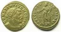 Monnaies de l'empire romain Follis Constance I Chlore (293-306) Follis R/ GENIO POPVLI ROMANI (Trèves/Trier 303-305) TTB -