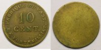 Münzen LE VAST (50)   Fabrique du Vast - P.F. FONTENILLIAT   Elie  10,2   10 c   Cu,R uniface   23,5 mm   TTB   