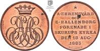 SCHWEDEN AE-Medaille SKURUP Graf Ehrensvärd Schloss Svaneholm Hallenborg Lindberg -