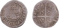 Scotland Penny Scottish - David II AR Penny - Long Cross with Mullet In Each Quarter -