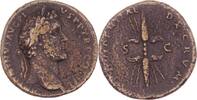 Roman Empire 140 - 144 AD. Antoninus Pius AE Sestertius – PROVIDENTI-AE DEORVM TTB-