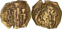 Byzantine 1294 – 1320 AD. Andronicus II Palaeologus, with Michael IX EL Hyperpyron - Bust of Virgin Mary Ch TTB
